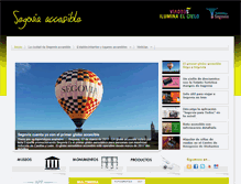 Tablet Screenshot of accesible.turismodesegovia.com